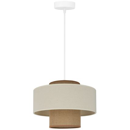 Brilagi - Suspension filaire DALLAS 1xE27/15W/230V d. 30 cm marron/crème/blanc