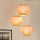 Brilagi - Suspension filaire DALLAS 3xE27/15W/230V marron/crème/blanc