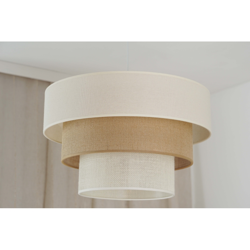 Brilagi - Suspension filaire DENVER LUNETA 1xE27/15W/230V d. 45 cm beige/marron/crème