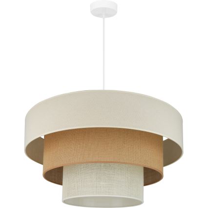 Brilagi - Suspension filaire DENVER LUNETA 1xE27/15W/230V d. 60 cm beige/marron/crème