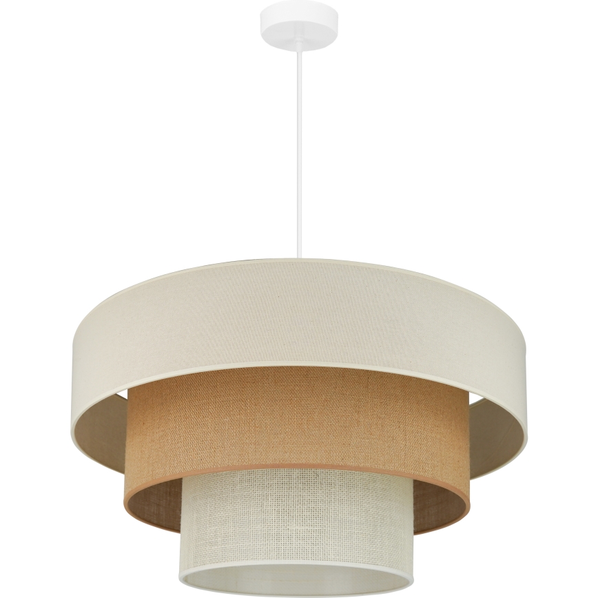 Brilagi - Suspension filaire DENVER LUNETA 1xE27/15W/230V d. 60 cm beige/marron/crème