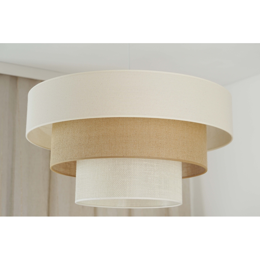 Brilagi - Suspension filaire DENVER LUNETA 1xE27/15W/230V d. 60 cm beige/marron/crème