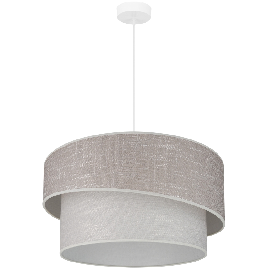 Brilagi - Suspension filaire DOVER SHINE 1xE27/15W/230V d. 50 cm gris/crème