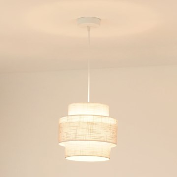 Brilagi - Suspension filaire DOVER SPACE 1xE27/15W/230V d. 25 cm gris/crème