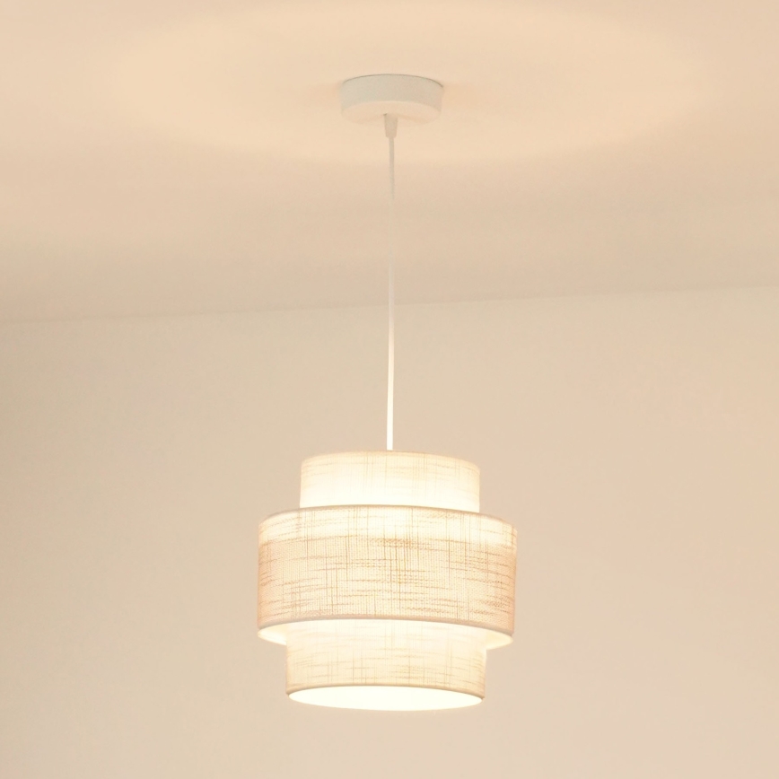 Brilagi - Suspension filaire DOVER SPACE 1xE27/15W/230V d. 25 cm gris/crème