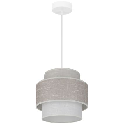 Brilagi - Suspension filaire DOVER SPACE 1xE27/15W/230V d. 25 cm gris/crème