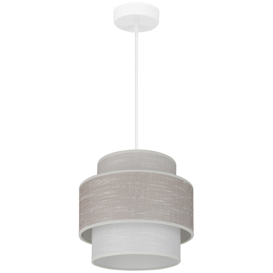 Brilagi - Suspension filaire DOVER SPACE 1xE27/15W/230V d. 25 cm gris/crème