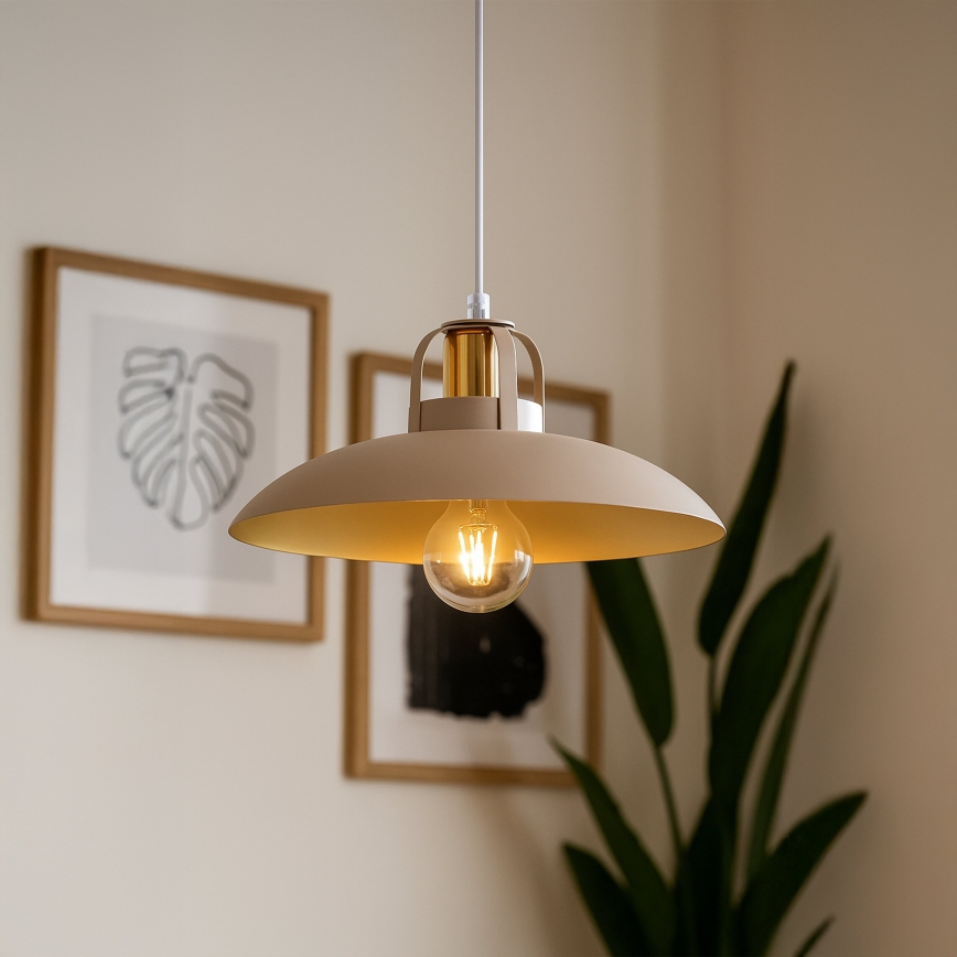 Brilagi - Suspension filaire FLAMENGO 1xE27/60W/230V beige