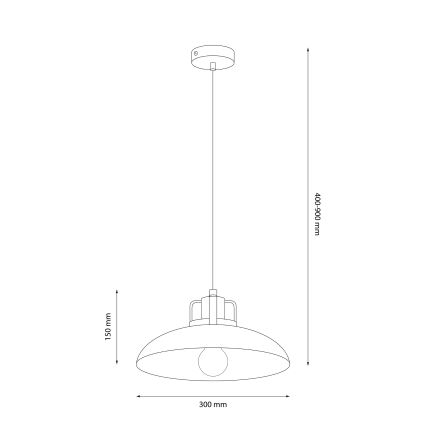 Brilagi - Suspension filaire FLAMENGO 1xE27/60W/230V beige