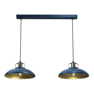 Brilagi - Suspension filaire FLAMENGO 2xE27/60W/230V bleu