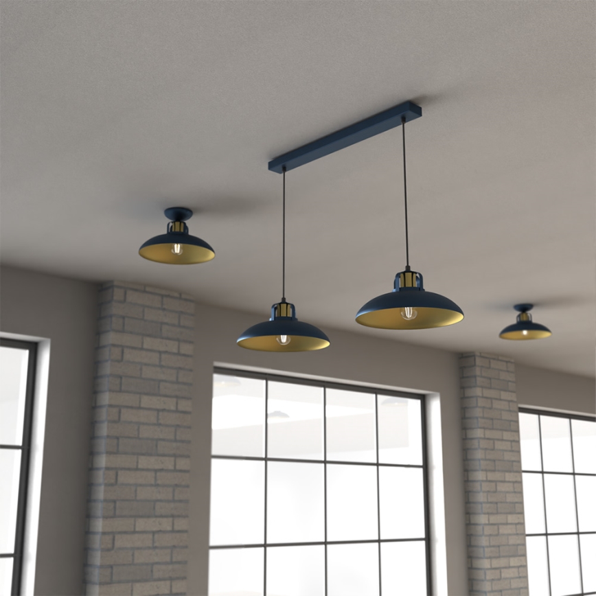 Brilagi - Suspension filaire FLAMENGO 2xE27/60W/230V bleu
