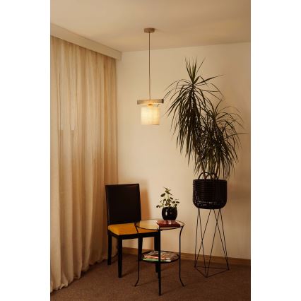 Brilagi - Suspension filaire FOREST 1xE27/15W/230V pin/marron/crème