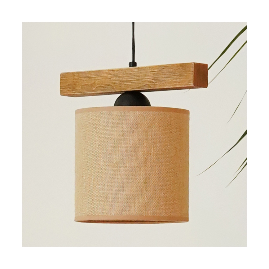 Brilagi - Suspension filaire FOREST 1xE27/15W/230V pin/marron/noir