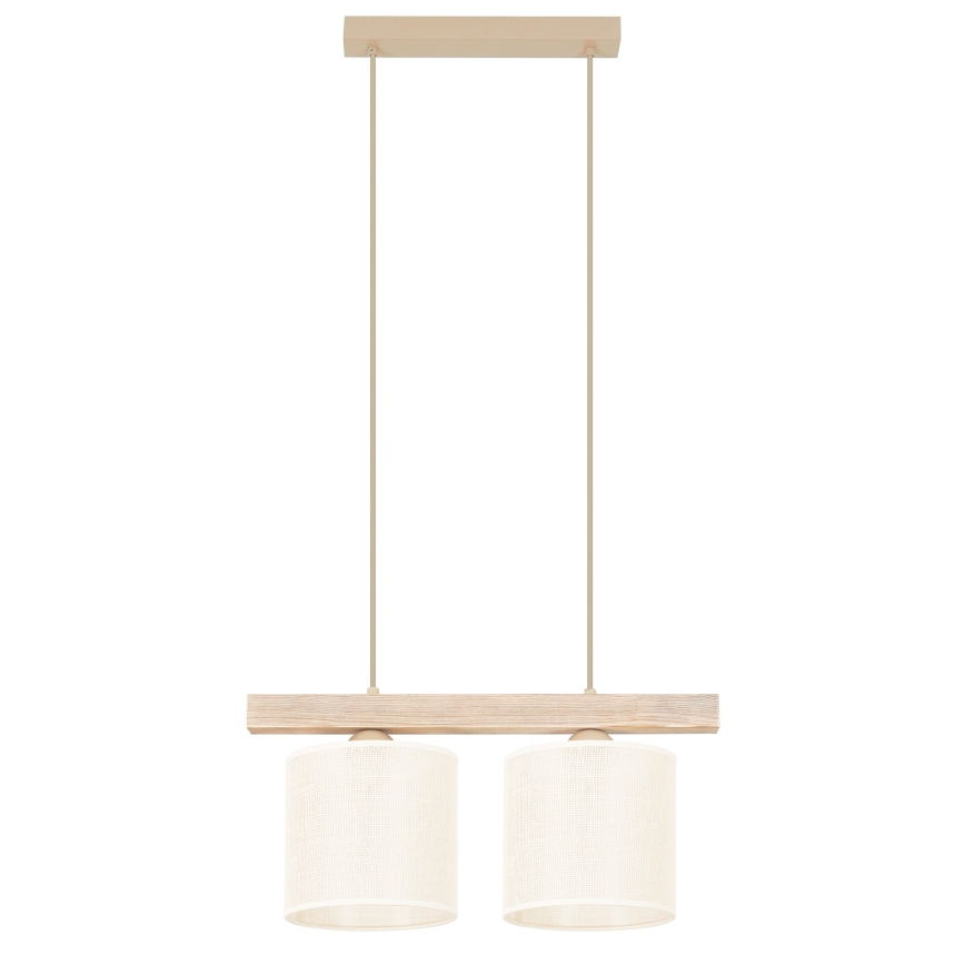 Brilagi - Suspension filaire FOREST 2xE27/15W/230V pin/marron/crème
