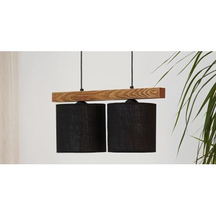 Brilagi - Suspension filaire FOREST 2xE27/15W/230V pin/noir