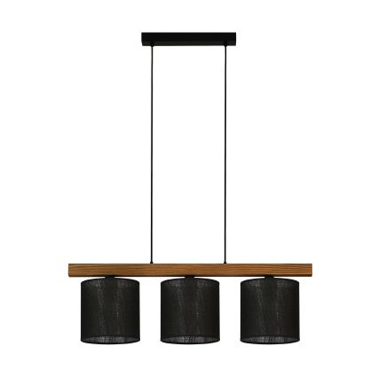 Brilagi - Suspension filaire FOREST 3xE27/15W/230V pin/noir