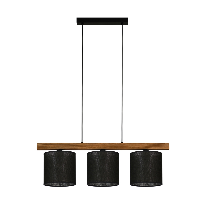 Brilagi - Suspension filaire FOREST 3xE27/15W/230V pin/noir