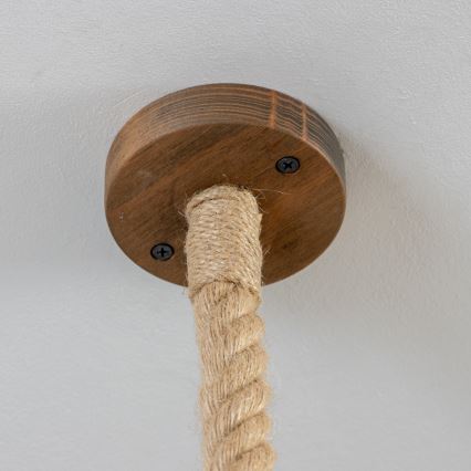 Brilagi - Suspension filaire KOS 1xE27/60W/230V hêtre