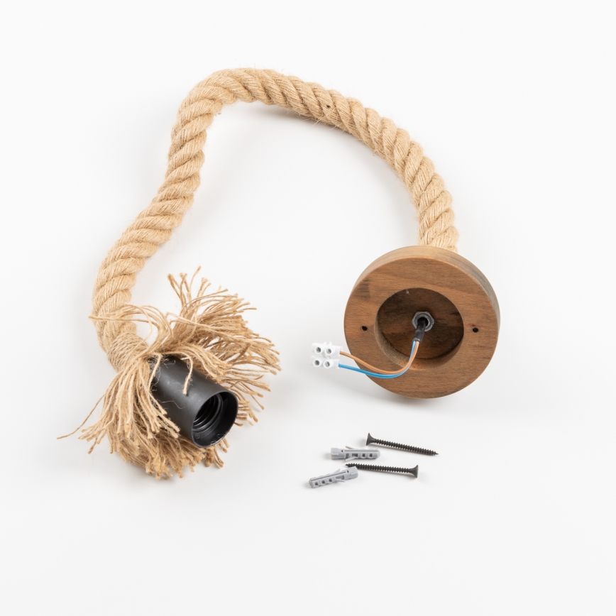 Brilagi - Suspension filaire KOS 1xE27/60W/230V hêtre