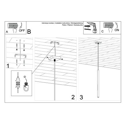 Brilagi -  Suspension filaire LED DRIFA 1xG9/4W/230V blanc