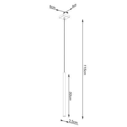 Brilagi - Suspension filaire LED DRIFA 1xG9/4W/230V doré