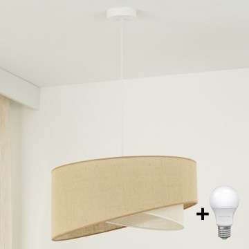 Brilagi - Suspension filaire LED LYRA 1xE27/15W/230V beige/crème