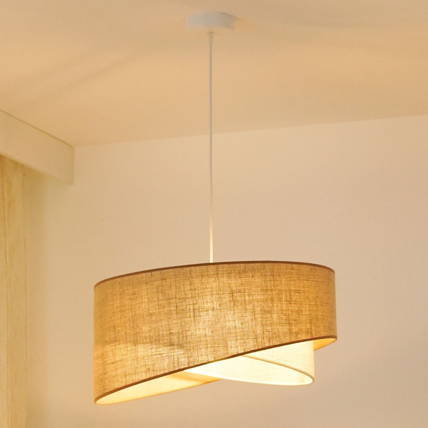 Brilagi - Suspension filaire LED LYRA 1xE27/15W/230V beige/crème