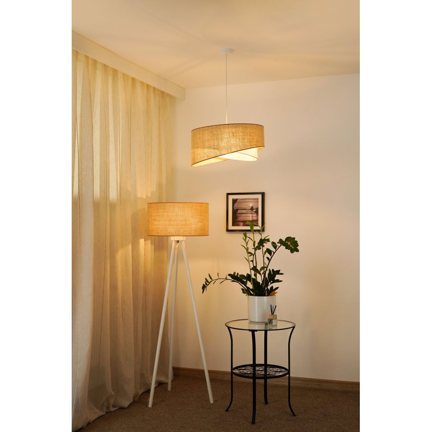 Brilagi - Suspension filaire LED LYRA 1xE27/15W/230V beige/crème
