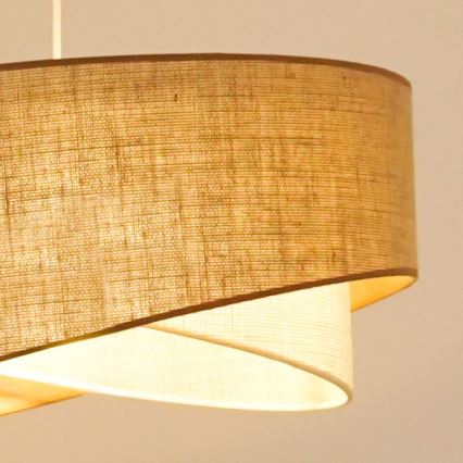 Brilagi - Suspension filaire LED LYRA 1xE27/15W/230V beige/crème