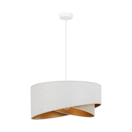 Brilagi - Suspension filaire LED LYRA 1xE27/15W/230V blanc/beige/doré