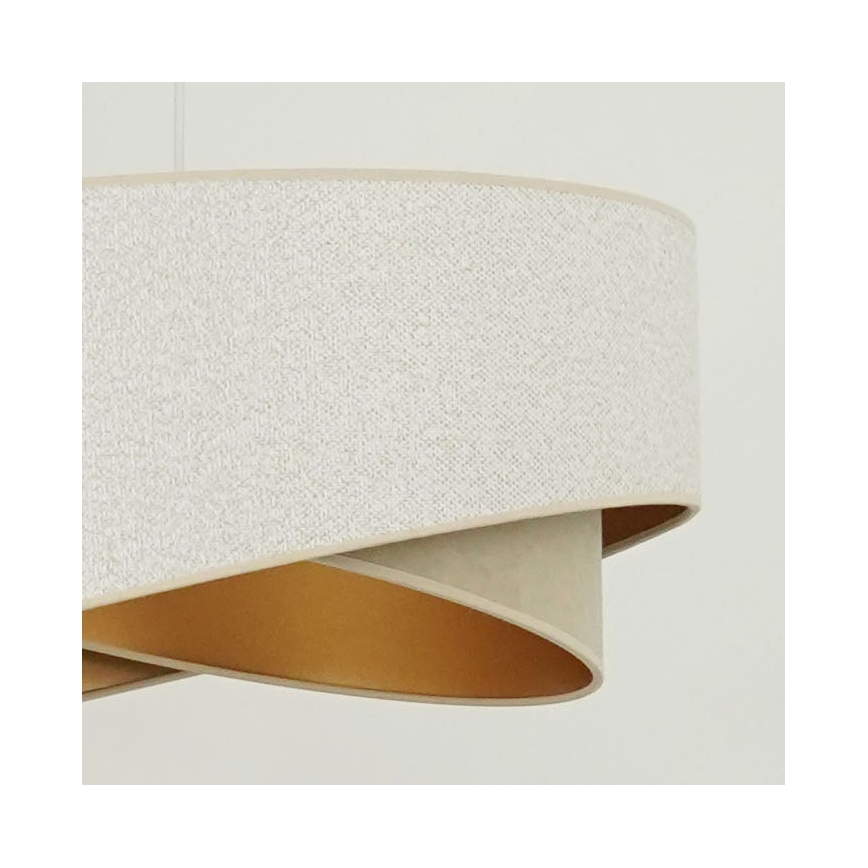 Brilagi - Suspension filaire LED LYRA 1xE27/15W/230V blanc/beige/doré