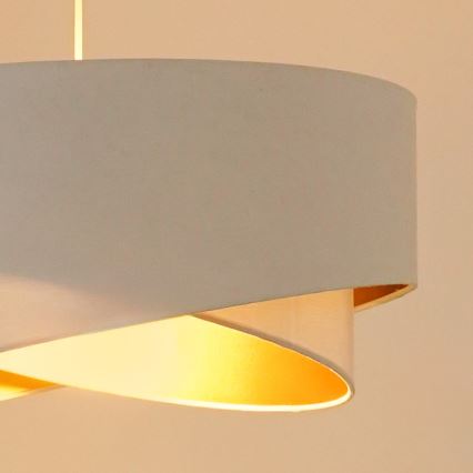 Brilagi - Suspension filaire LED LYRA 1xE27/15W/230V blanc/doré