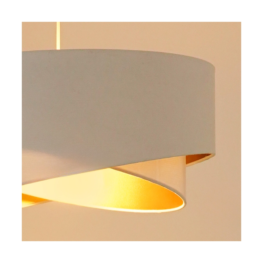 Brilagi - Suspension filaire LED LYRA 1xE27/15W/230V blanc/doré