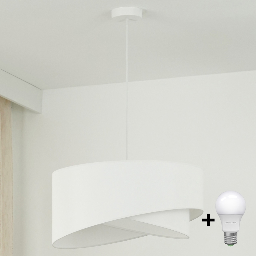 Brilagi - Suspension filaire LED LYRA 1xE27/15W/230V blanc