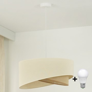 Brilagi - Suspension filaire LED LYRA 1xE27/15W/230V crème/beige