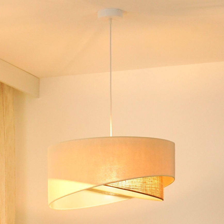 Brilagi - Suspension filaire LED LYRA 1xE27/15W/230V crème/beige