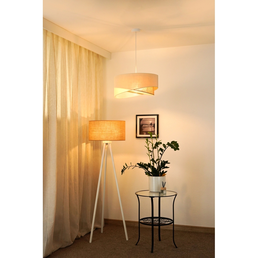 Brilagi - Suspension filaire LED LYRA 1xE27/15W/230V crème/beige