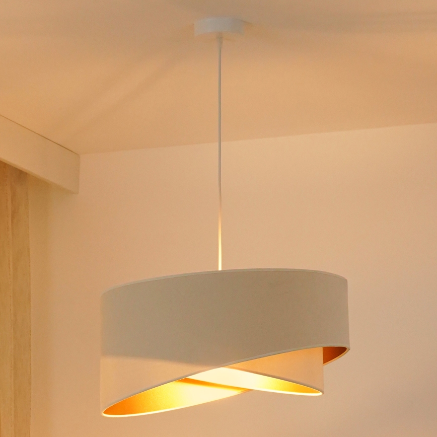 Brilagi - Suspension filaire LED LYRA 1xE27/15W/230V crème/blanc