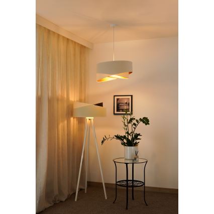 Brilagi - Suspension filaire LED LYRA 1xE27/15W/230V crème/blanc