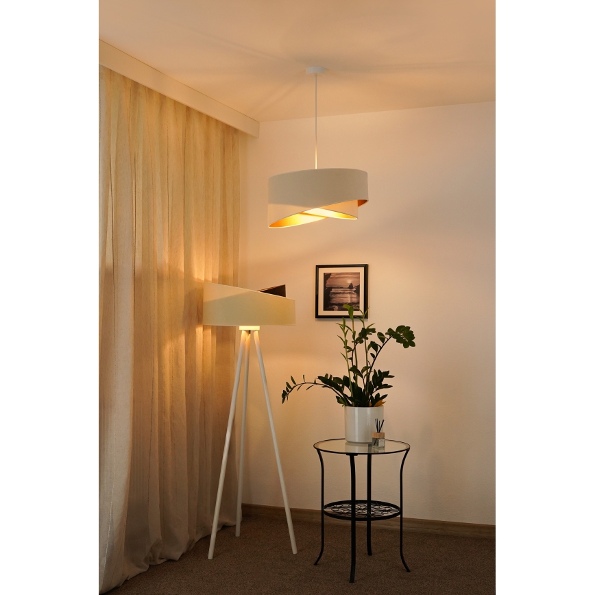 Brilagi - Suspension filaire LED LYRA 1xE27/15W/230V crème/blanc