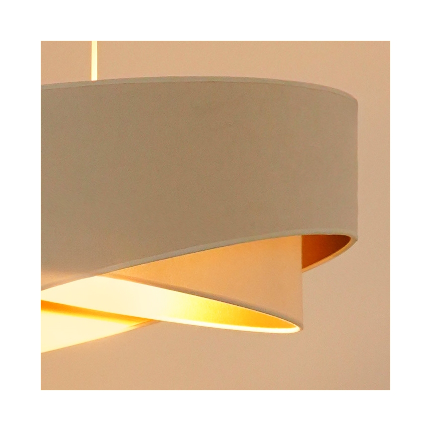 Brilagi - Suspension filaire LED LYRA 1xE27/15W/230V crème/blanc