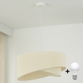 Brilagi - Suspension filaire LED LYRA 1xE27/15W/230V crème