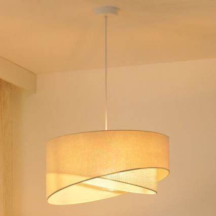 Brilagi - Suspension filaire LED LYRA 1xE27/15W/230V crème