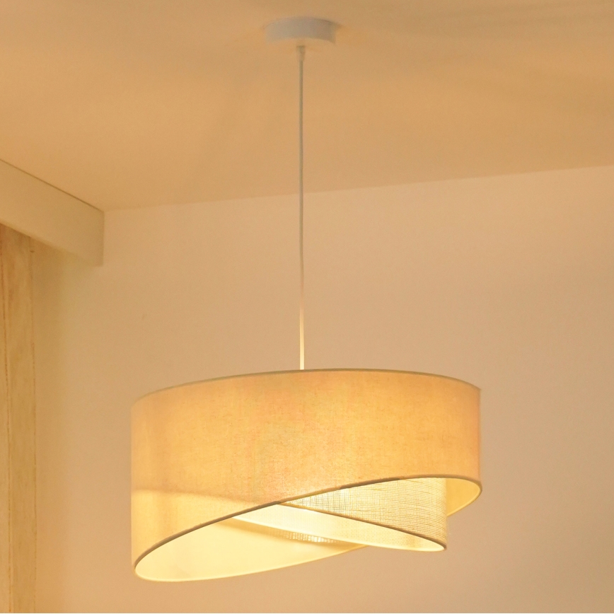 Brilagi - Suspension filaire LED LYRA 1xE27/15W/230V crème