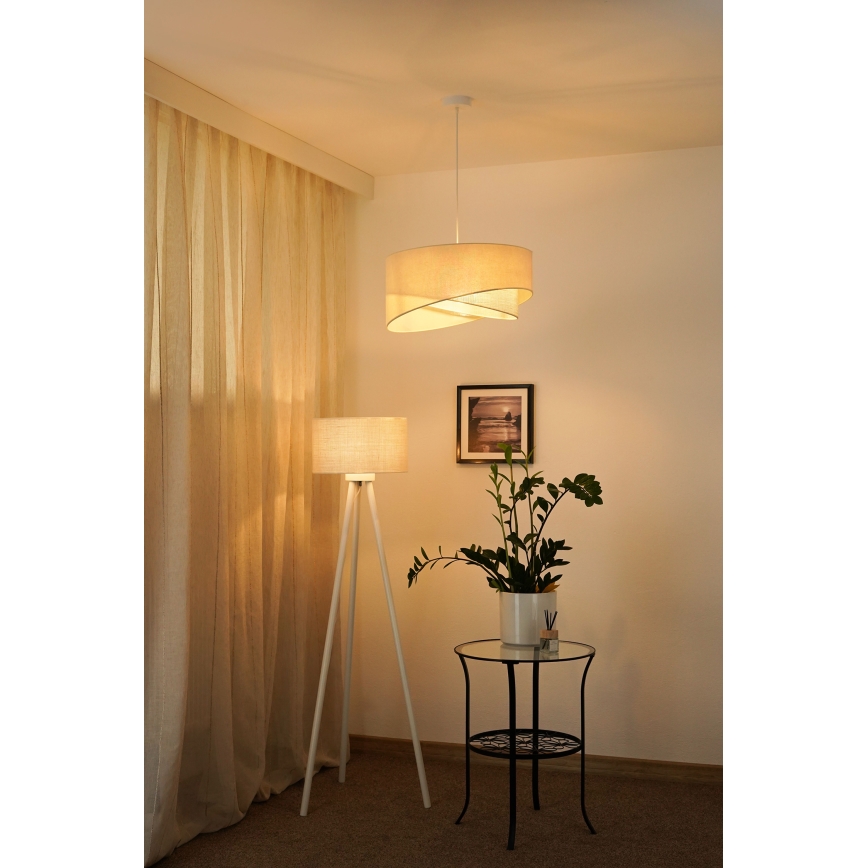 Brilagi - Suspension filaire LED LYRA 1xE27/15W/230V crème