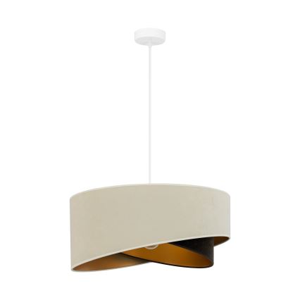 Brilagi - Suspension filaire LED LYRA 1xE27/15W/230V crème/noir/doré