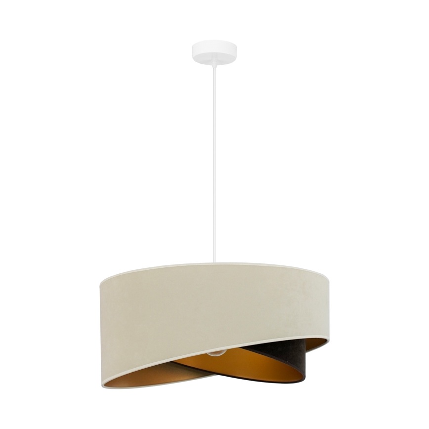 Brilagi - Suspension filaire LED LYRA 1xE27/15W/230V crème/noir/doré