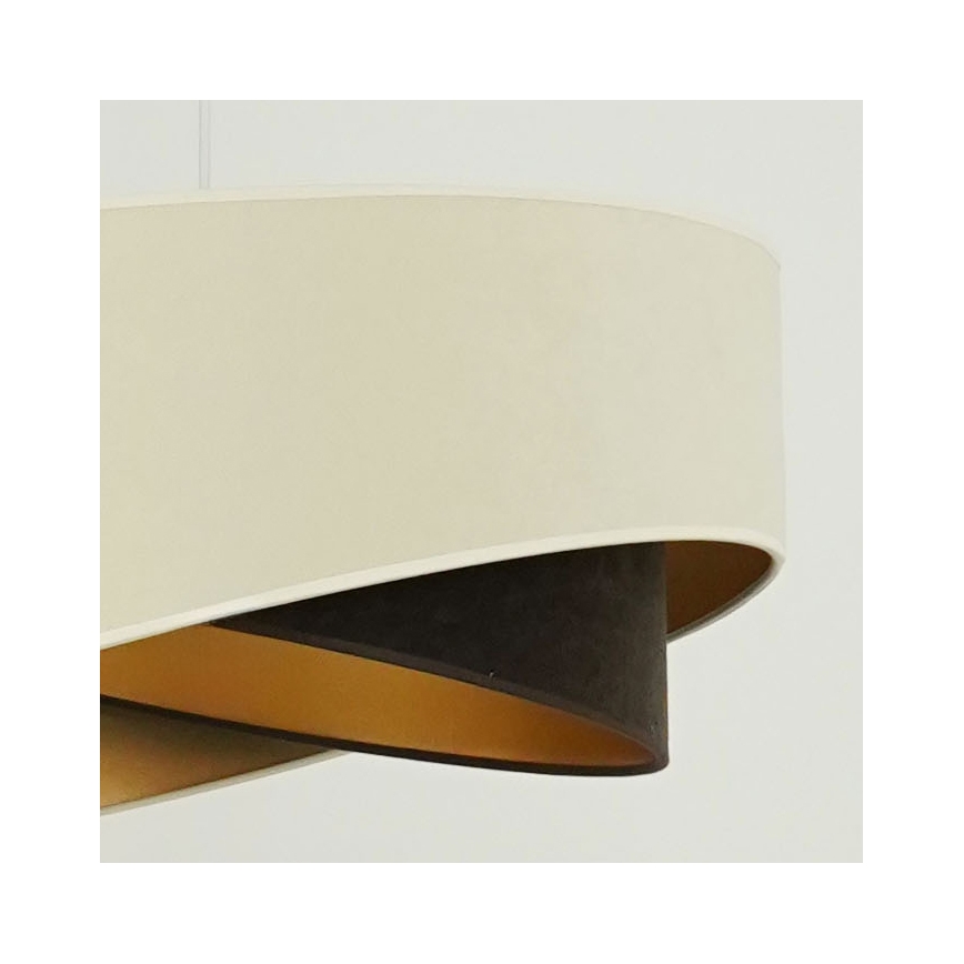Brilagi - Suspension filaire LED LYRA 1xE27/15W/230V crème/noir/doré