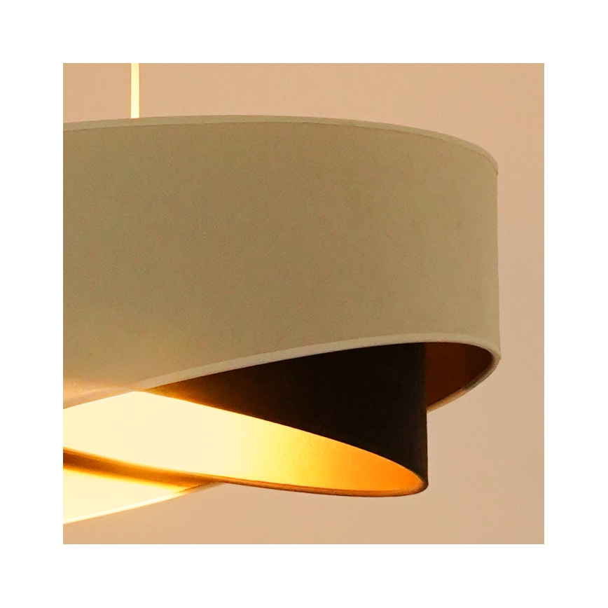 Brilagi - Suspension filaire LED LYRA 1xE27/15W/230V crème/noir/doré