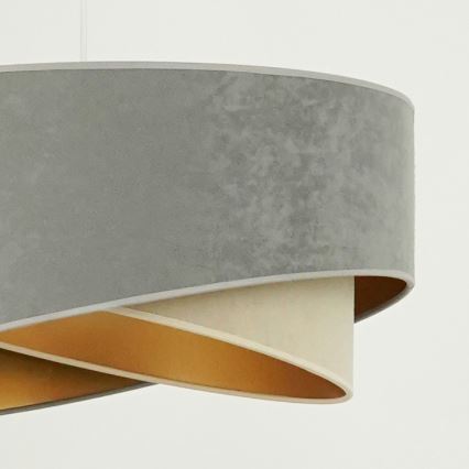 Brilagi - Suspension filaire LED LYRA 1xE27/15W/230V gris/beige/doré